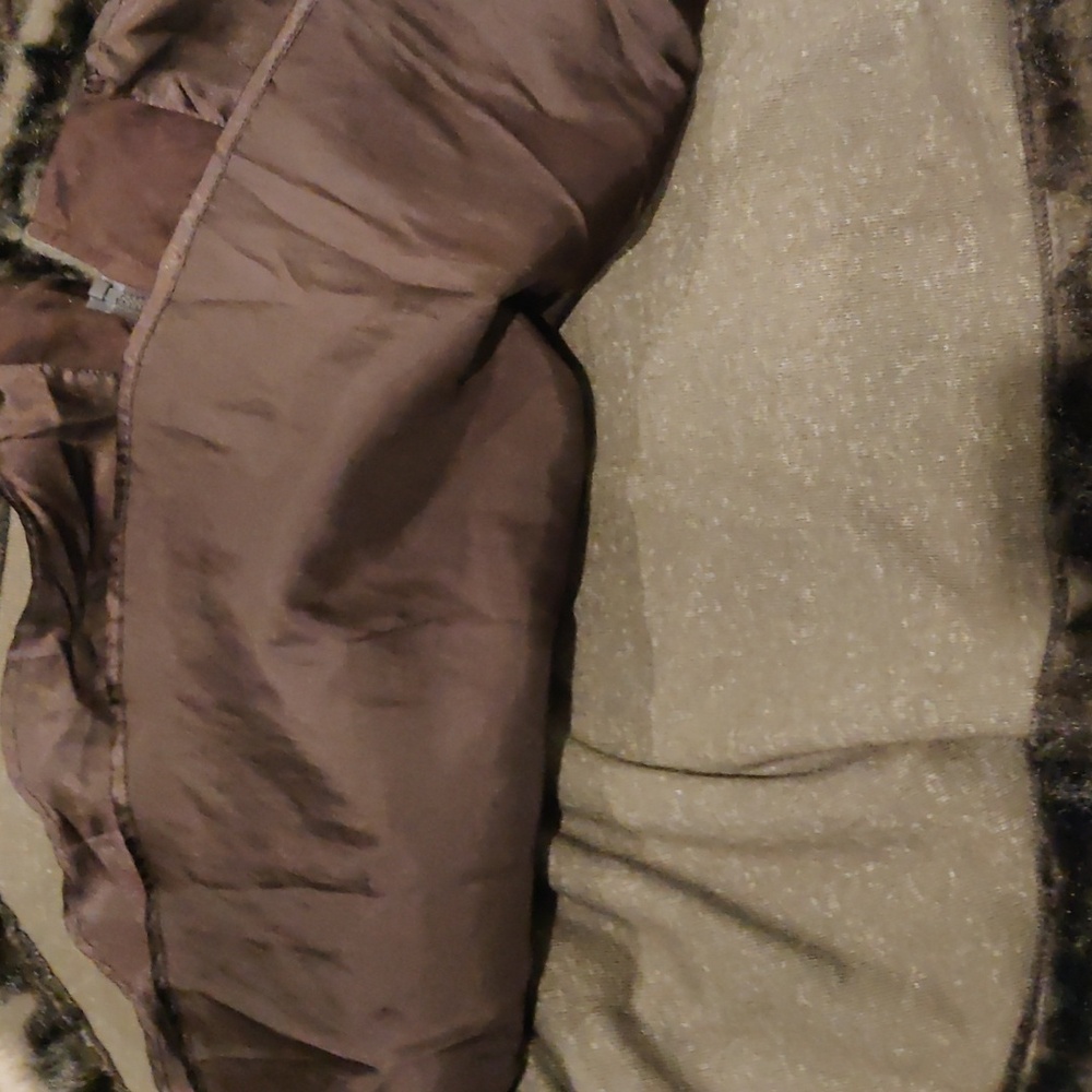Laundry By Shelli Segal Dark Brown Faux Fur Imitation Mink Fur Outdoors Y2K Retr - Picture 12 of 12